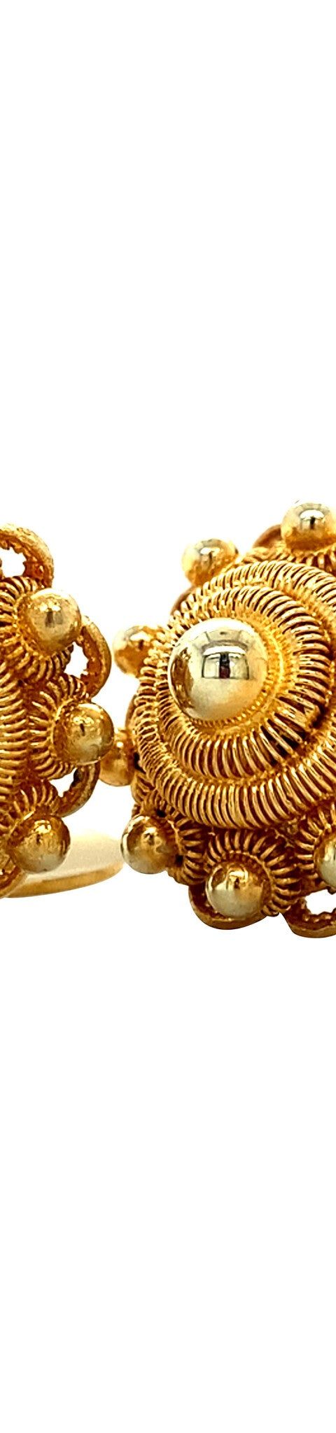 Vintage 14K Gold Zeeland Button Cufflinks